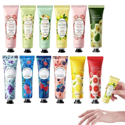 Produktbild von Handcreme Set 12 Stück Feuchtigkeitscreme für trockene Hände Geschenk für Frauen 360 g