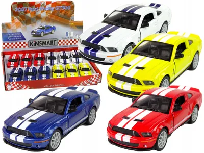 Obrázek produktu pro Kovové autíčko Ford Shelby GT500 2007 1:38 4 Barvy Pohon HXKT059
