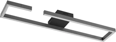 Produktbild von Lucande LED-Deckenleuchte Yvor, 100 cm, schwarz, Aluminium