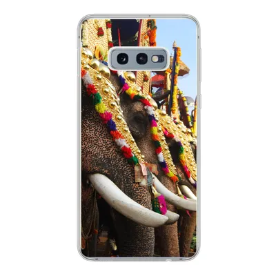Produktbild von MuchoWow® Handyhülle Schutzhülle Hülle für Samsung Galaxy S10e Elefant - Parade - Tiere Silikon Softcase Handy Hülle - Handy