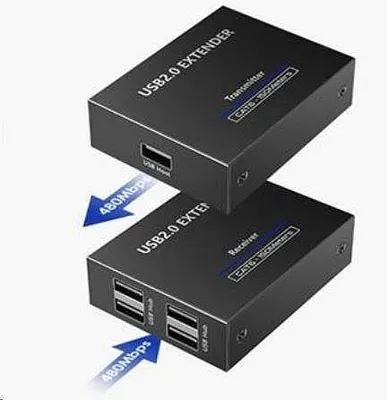 Obrázok produktu pre Extender PremiumCord 4-portový USB 2.0 Cat5/Cat5e/Cat6 do 150 m