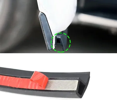 Produktbild von Türdichtung 4m für Autotür Fensterbekleidung, Gummi, schwarz
