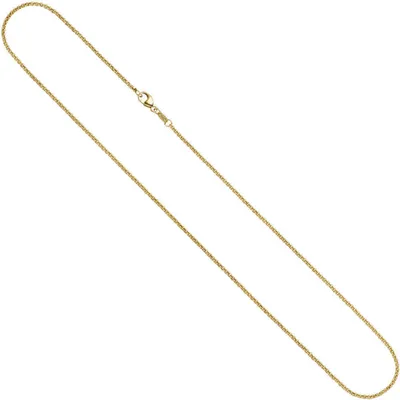 Produktbild von 2,5mm Erbskette Kette aus 585 Gold Gelbgold Goldkette 45cm massiv Uni