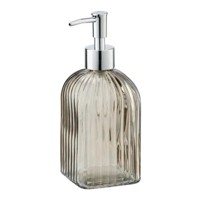 Produktbild von Seifenspender Vetro Braun eckig Echtglas