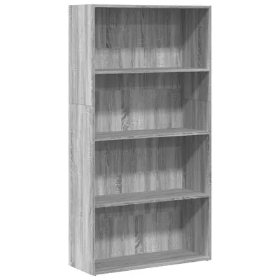 Zdjęcie produktu dla Regał szary Sonoma 80x30x152 cm materiał drewnopochodny