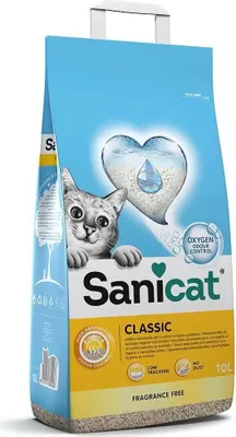 Imagen del producto de Sanicat Sepiolita Classic, arena para gatos, 10 litros, transparente. Transparente. Talla única