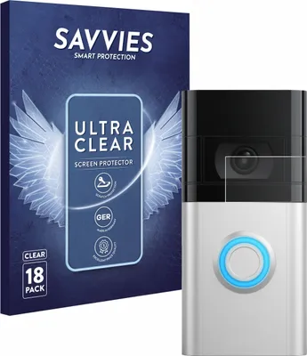 Produktbild von 18x Für Ring Video Doorbell 4 / Doorbell 3 Schutzfolie Savvies Displayschutz Display Schutz Folie Klar Transparent