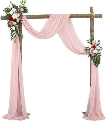 Image de Rideau en tissu léger, transparent, idéal pour la décoration de mariages et de séances photo