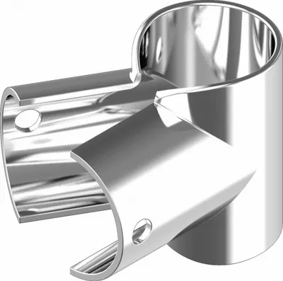 Produktbild von Schelle Rohrschelle T-Verbindung 90° gestanzt Edelstahl A4 25mm ARBO-INOX