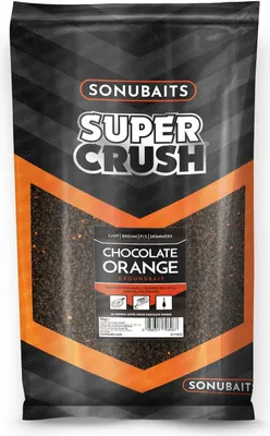 Produktbild von 2kg SONUBAITS SUPER CRUSH Chocolate Orange Fischfutter Angelfutter für Karpfen, F1 und Brassen
