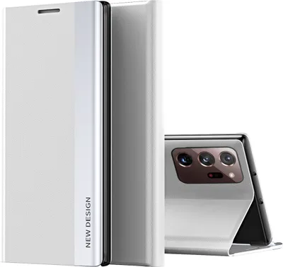 Immagine prodotto di Custodia Galaxy Note 20 Ultra, Custodia magnetica in Finto cuoio con funzione stand per Samsung Galaxy Note 20 Ultra Bianco