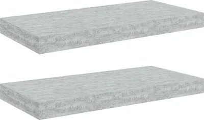 Obrázok produktu pre vidaXL Závesné police 2 ks Betónová sivá 50x23x3,8 cm MDF