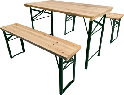 Produktbild von Bierzeltgarnitur 110 x 60 cm natur 3-teilig