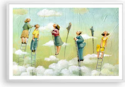 Produktbild von Gerahmtes Poster - Weißer Rahmen - Abstraktion modern - 91,5x61 cm - Wand Bild - Wanddeko - Wandbilder - Kunstposter - Wandposter - Bilderrahmen - Bilder - Kunstdruck - Wandbild - P2WAA91x61-3642