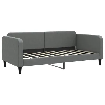 Zdjęcie produktu dla vidaXL Łóżko dzienne ciemnoszare 90x190 cm tkanina