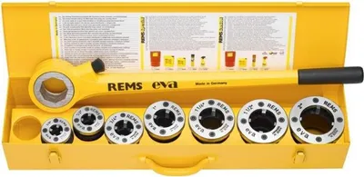 Produktbild von Rems Hand-Gewindeschneidkluppe EVA SET R 1/2-3/4-1-1 1/4'' 520015