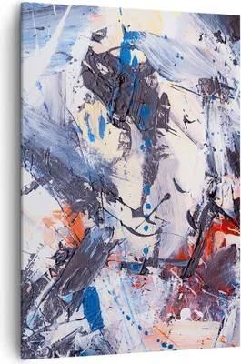 Produktbild von Bild auf Leinwand - Leinwandbild - Einteilig - Abstraktion verschüttet Farben - 70x100cm - Wand Bild - Wandbilder - Leinwanddruck - Wanddekoration - Leinwand bilder - Wandbild - PA70x100-4383