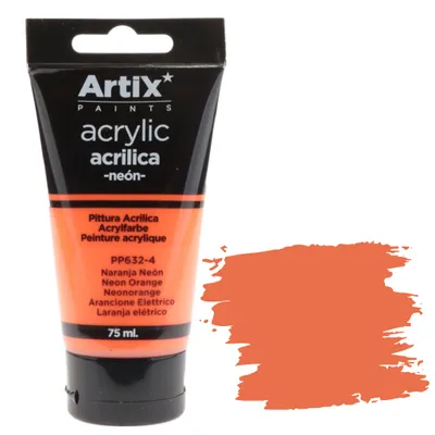 Zdjęcie produktu dla Farba akrylowa NOEON ORANGE Artix PP632-4, 75 ml