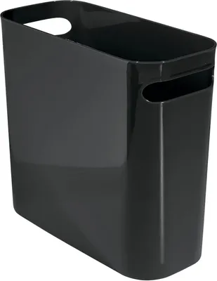 Produktbild von Badewannen- und Schlafzimmermülleimer - praktische Mülltonne - 1 Stück - schwarz - Kunststoff