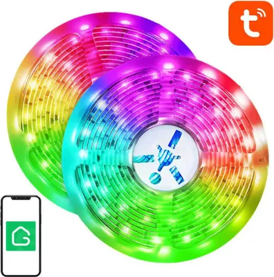 Immagine prodotto di Striscia luminosa intelligente WiFi RGB LED NiteBird SL3 (2x5m), Tuya