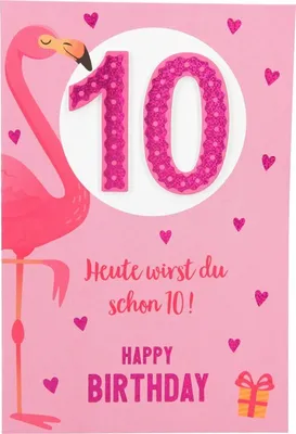 Produktbild von 11566 Depesche Zahlenkarte, Glückwunschkarte-10 Heute wirst du schon 10! Happy...