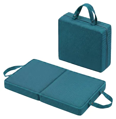 Produktbild von Relaxdays Kniekissen, faltbar, Garten, Werkstatt, Yoga, Schaumstoff, Tragegriffe, HBT: 6x61x34 cm, Kniehilfe, dunkelgrün