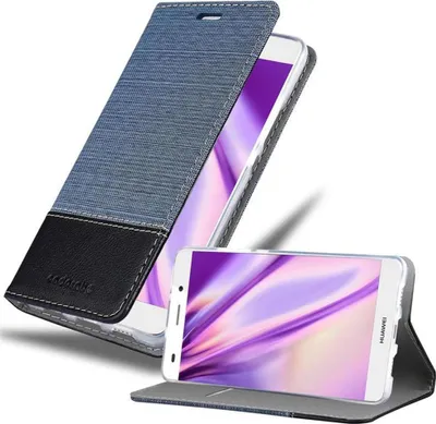 Produktbild von Cadorabo Hülle für Huawei P8 LITE 2015 Schutzhülle in Blau Handy Hülle Etui Book Case Cover