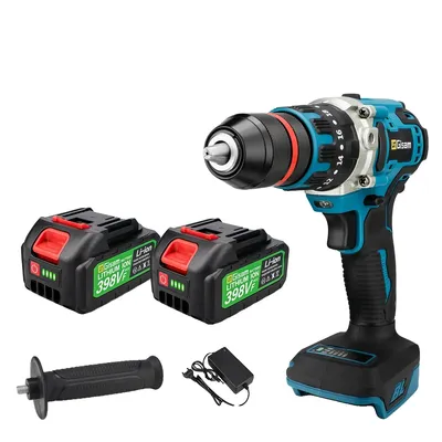 Obrázek produktu pro Elektrická příklepová vrtačka, krouticí moment 480 N-m, funkce 3 v 1, sada 2 baterií