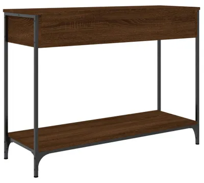 Obrázok produktu pre vidaXL Konzolový stolík hnedý dubový vzhľad 100x34,5x75 cm odvodený drevený výrobok