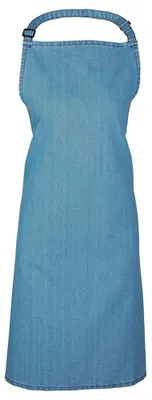 Image de Premier - Tablier à bavette unisexe pour homme/femme « Colours Collection », denim LT5787 (86 cm x 72 cm) (denim bleu)