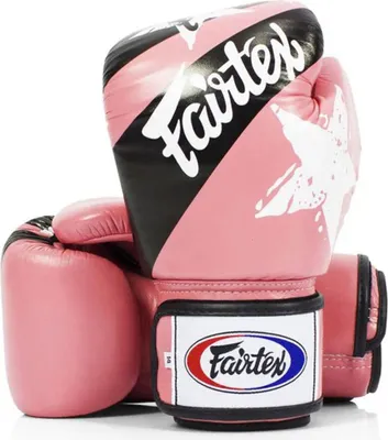 Image de Gants de boxe Fairtex Muay Thai, BGV1 Nation Print, rose 10 onces