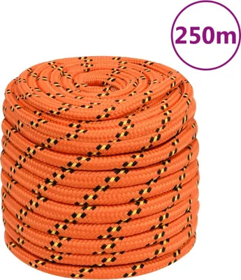 Produktbild von The Living Store Bootsseil Orange 16 mm 250 m Polypropylen