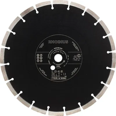 Produktbild von RHODIUS Diamanttrennscheibe LD45 300 x 11,0 x 2,8 x 20,00 TOPline 303838