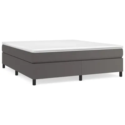 Produktbild von Boxspringbettgestell Grau 180x200 cm Kunstleder