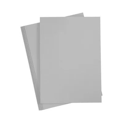 Produktbild von Bastelkarton A4 Grau 180 g/m², Karton zum Basteln, Malen & DIY – 20er Pack