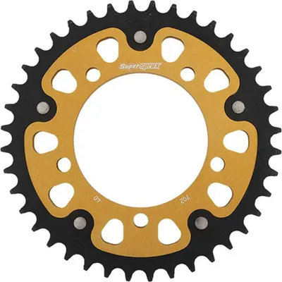 Productafbeelding van Stealth-kettingtandwiel Supersprox 525 - 40 tanden (goud) RST-702:40-GLD | Binnenmaat 100,0 mm, Aantal schakels 120,0, 5-gaats