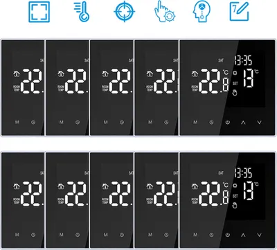 Produktbild von 10X Raumthermostat FußBodenheizung Elektroheizung Programmierbar Thermostat fuer Home School Office Hotel 16A