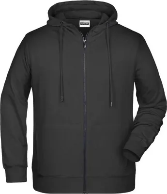 Produktbild von Sweat-Jacke mit Kapuze und Reißverschluss black, Gr. 4XL