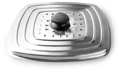 Produktbild von Ibili multifunktionaler quadratischer Deckel, Edelstahl, 30x30 cm, silber