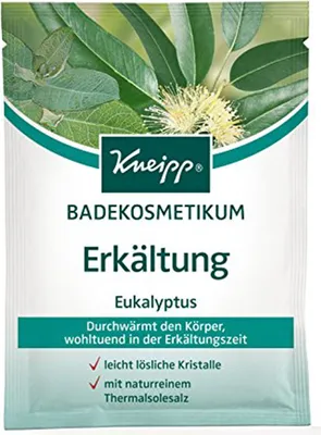 Image de Criste de bain Kneipp Rhume à l'eucalyptus, paquet de 6 (6 x 60 g) 360g