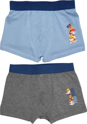 Zdjęcie produktu dla Boxerki Paw Patrol dla chłopców – Pawsome dziecięca bielizna majtki szare/niebieskie (2 sztuki w opakowaniu) 122-128
