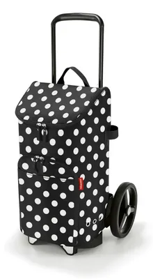 Produktbild von reisenthel citycruiser Einkaufstasche Trolley Einkaufstrolley dots white DF7073 + DE7003