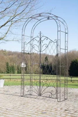 Obrázek produktu pro Exkluzivní železný oblouk s růžemi - pomůcka pro šplhání - odolný a elegantní design - zahradní doplňky