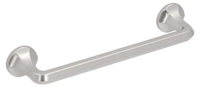 Productafbeelding van Handgreep voor meubels, gemaakt van zamac. Afstand tussen de gaten: 128 mm. Afwerking: antiek nikkel. Set van 25 stuks
