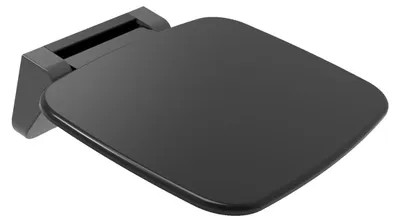Produktbild von Polysan SAAP BLACK Duschklappsitz 35x32,8cm, Schwarz