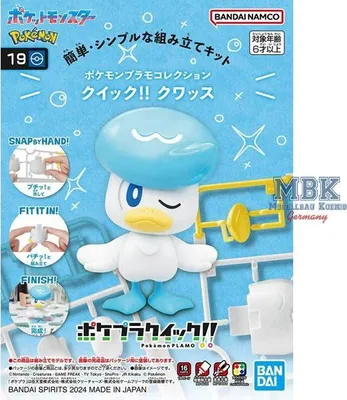 Immagine prodotto di BANDAI BAN2730081 #9 Kwaks / Quaxly Pokemon