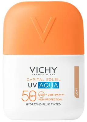 Produktbild von CAPITAL SOLEIL UV AQUA Feuchtigkeitsfluid mit Farbe SPF50 #Light 50ml