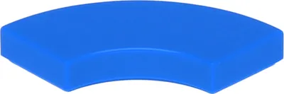 Produktbild von Lego® 2x2 Fliesen Rundecke 27925 - 250 Stück Blau