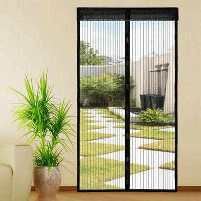 Produktbild von Magnet Fliegengitter Tür Insektenschutz 150x220 cm Magnetischer Fliegenvorhang Moskitonetz Automatisches Schließen Insektenschutz für Balkontür Wohnzimmer Terrassentür Klebemontage ohne Bohren