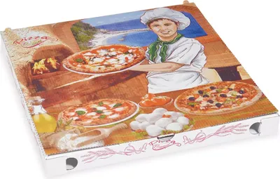 Produktbild von Pizzakarton 32,5 x 32,5 x 3 cm 100 Stück.